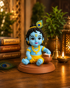 Hand-Painted Bal Krishna