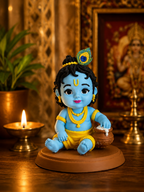 Hand-Painted Bal Krishna